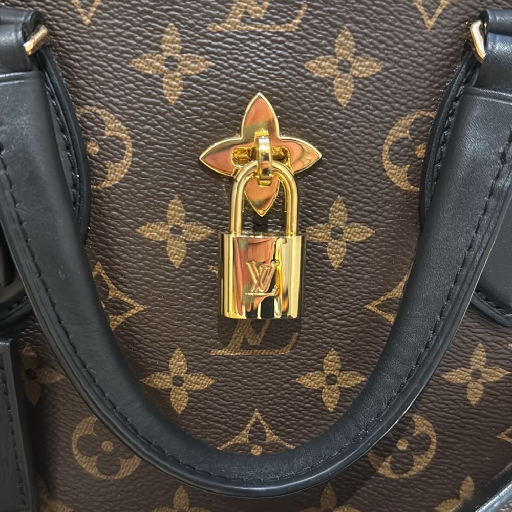 Louis Vuitton Flower Zipped Tote PM Monogram Noir Full Set Exceptional Condition - Picture 3 of 16